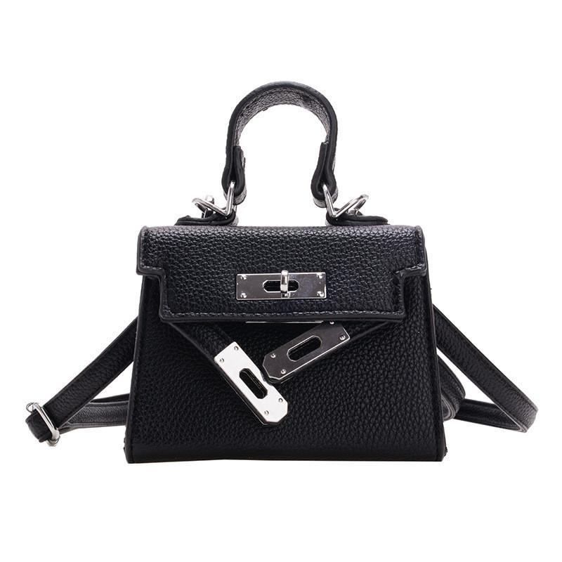 

Stylish Mini Children s Shoulder Bag In Solid Colors For Boys And Girls Perfect For Everyday Use чорний