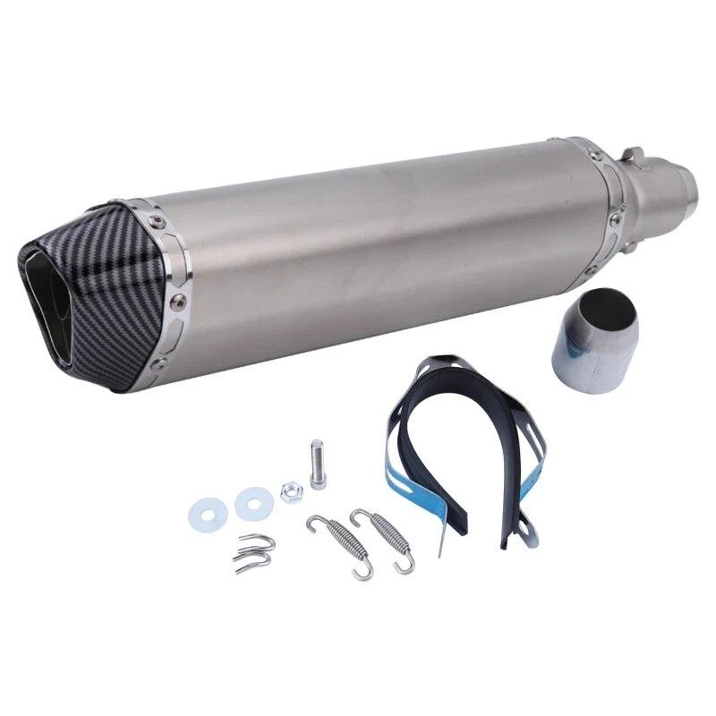 Universal 470mm Motorcycle Exhaust Pipe Muffler Silencer Escape Moto DB Killer For YAMAHA SUZUKI KAWASAKI HONDA Type A with sticker