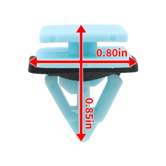 30Pcs Blue Nylon Rocker Panel Molding Clips Sealer For 2017-2018 Kia Cadenza US