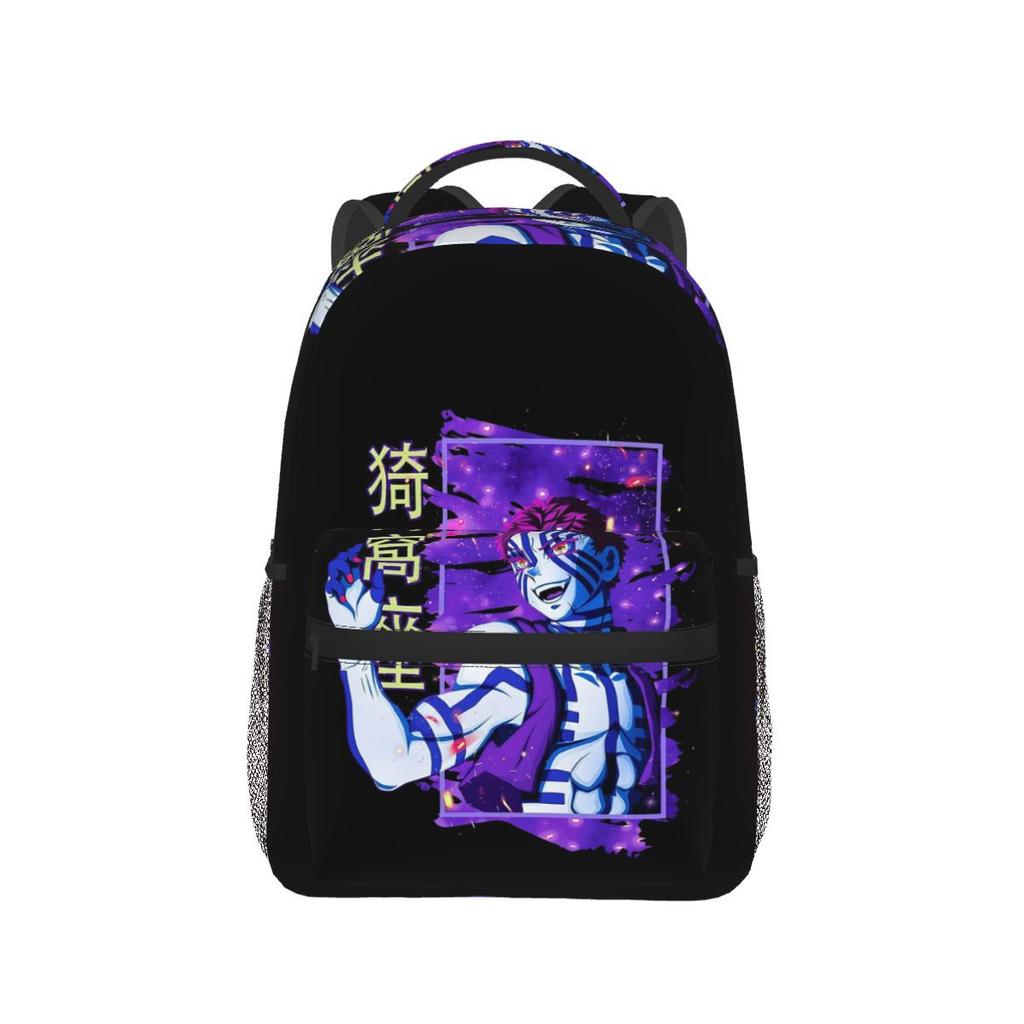 Demon Slayer Anime Backpack Tokitou Muichirou Print Student School Bag Teen Girls Travel Rucksack Casual Daypack Mochila Gift