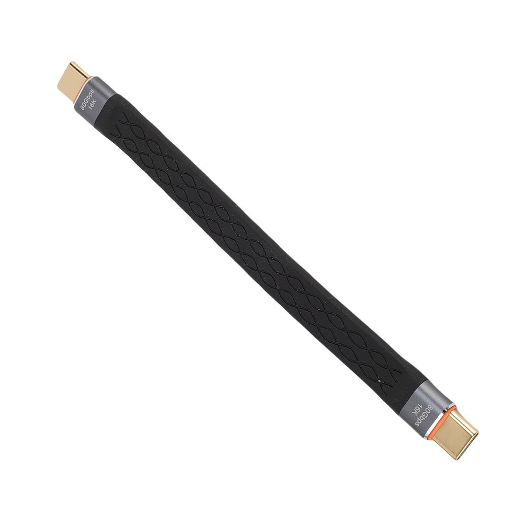 Short USB C Cable Fit for Thunderbolt 5 4 3 Cell Phone Laptop Computer 80Gbps 16K 60Hz 240W Fast Charging USB C to USB