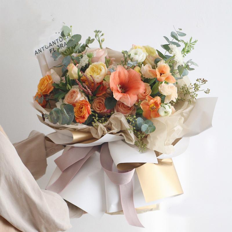 Flower Wrapping Paper Bouquet Floral Gift Packaging Craft DIY Korean Waterproof Wedding Flower Paper Multicolor