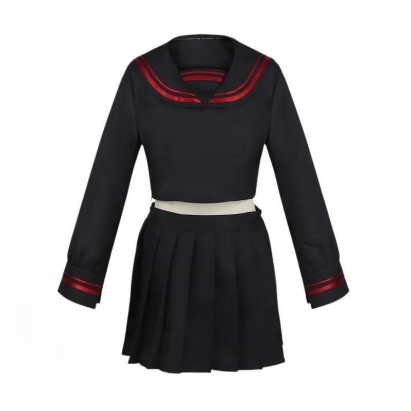Anime Tokyo Revengers Shiba Yuzuha Cosplay Sailor School Uniform Ragazze Top Nero Gonna Parrucca Tuta Halloween Carnevale Festa Costume