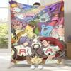 Kawaii Pokemon Pikachu Cartoon Flannel Blanket,Ultra Soft Warm Plush Throw for Home Bedroom Bed Sofa Cover Office Camping Gift