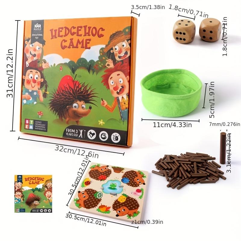 

Interactive Wooden Hedgehog Game ,Sensory Sticks for Sorting, Stacking Motor Skills Development ,Interactive Game ,Sturdy Construction, Hedgehog Gifts Hedgehog Stick Game