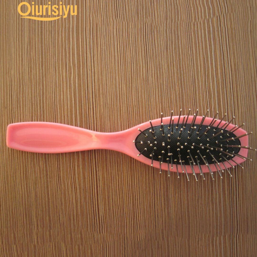 

Массажная щетка для волос, парик, стальная расческа, расческа, массажер для кожи головы, здоровье и красота розовый