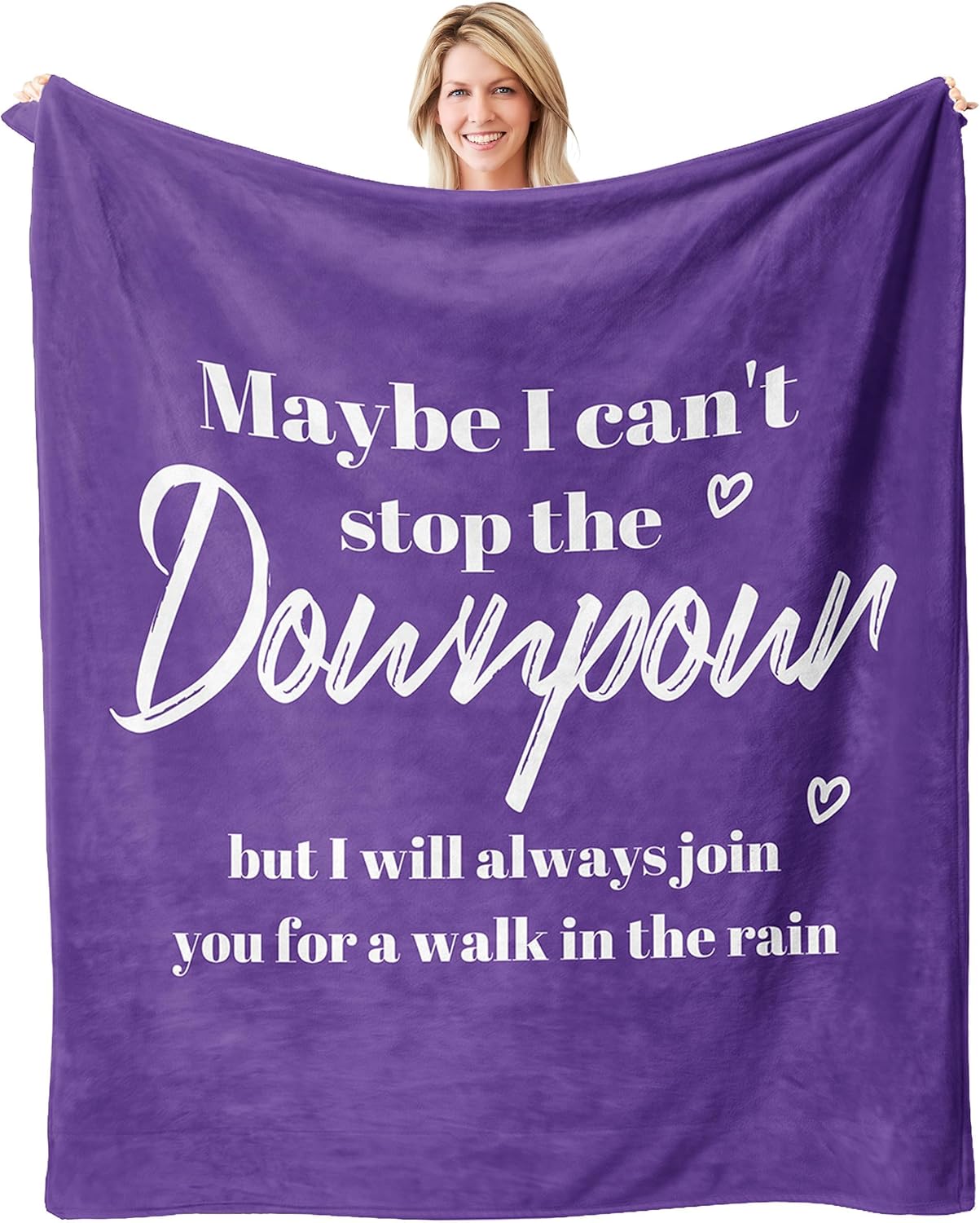 

Healing Hug Throw Blanket X Inspirational Gifts for Women Get Well Sympathy SelfCare Throw Blankets 40x50in