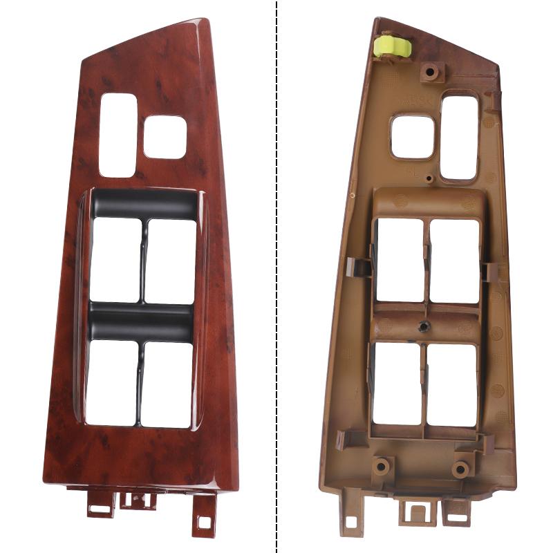 74232-12380 74231-02350 Front Power Window Switch Bezel Panel For Toyota Corolla 2003 2004 2005 2006 2007 2008 Wood Grain/Sliver