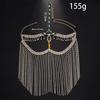 New Tassel Mask For Women Exaggerated Unique European American Halloween Party Masquerade Ball Water Diamond Mask Face Cover