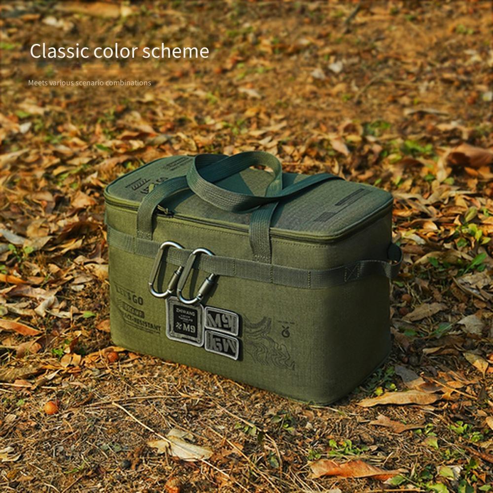 Large Capacity Outdoor Kitchenware Storage Bag, Foldable Tactical Camping Gear Bag, Wild Camping Stove Organizer Pouch