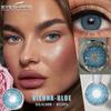 14.5mm Natural Brown Color Contact Lenses 1 Pair Soft Comfort Yearly Use Blue Eye Lenses Gray Pupils Lens Green Contact