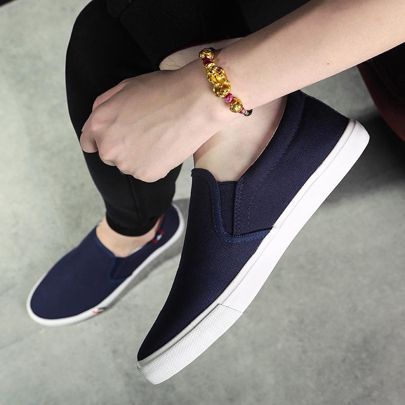 35-47 Unisex módní plátěná obuv Protiskluzová prodyšná obuv pro volný čas Pánské boty velké velikosti