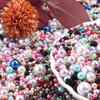 2-12mm No Hole ABS Imitation Pearl Beads Solid Color Round Spacer Loose Beads For DIY Jewelry Making Bracelet Accessory