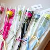 50pcs Mermaid Wavy Pattern Flower Bouquet Gift Cellophane Bag Wrapping Paper Bag Valentine's Day Mother's Day Single Rose Bags