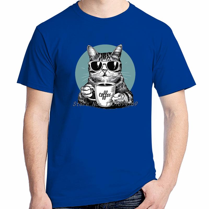 Funny Cat Shirts Graphic Tee Summer Tops Tshirt New Arrival Goods High Quality New Shirts And Tshirts Unisexs Cotton Tshirt