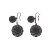 Chinese Retro Ruyi Tear Drop Earrings: Lucky Floral Lightweight Luxury Round Dangle