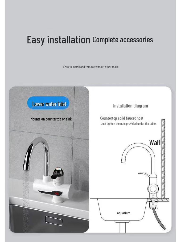 Dual-Use Instant Electric Hot Water Faucet for Kitchen & Bathroom