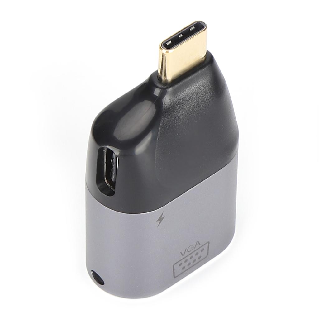 TypeC Male to VGA Female Adapter Portable TypeC to VGA Adapter Compatible for Windows Android OS X