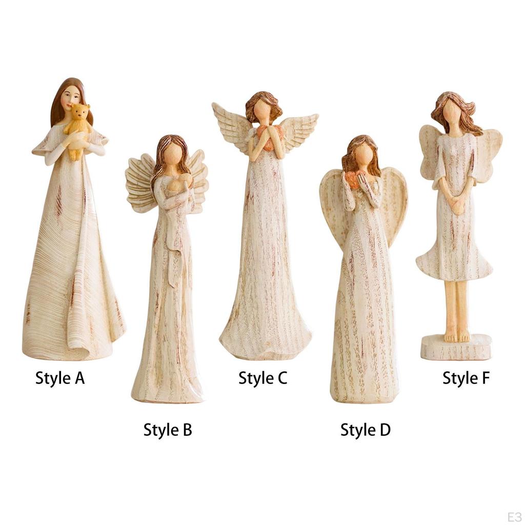 Engel Figur Hand bemalt Ornament dekorative Cherub Figuren für Schrank Tischplatte Bücherregal