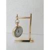 Antique brass nautical table clock for office, collectible unique desk timepiece, unique shelf decor timekeeper for hotel