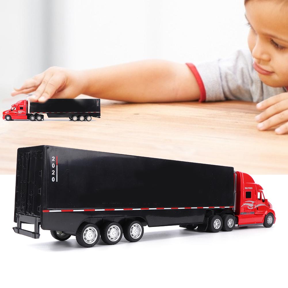 1:48 34.5CM Alloy Truck Model Simulation Light Sound Effect Pull Back Vehicles Toy