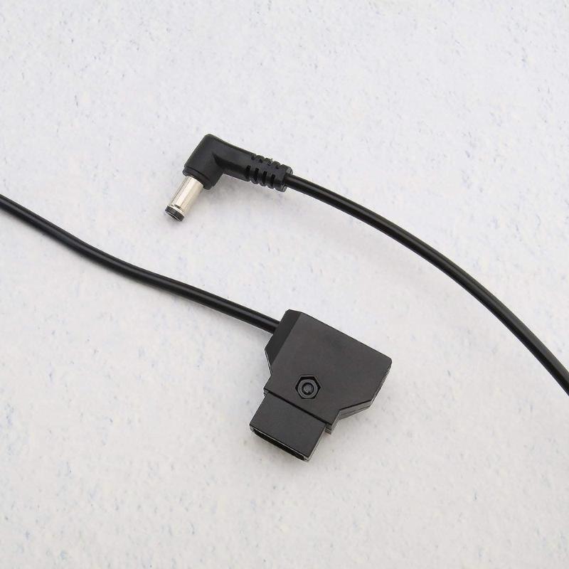 D-Tap to DC5.5x2.1MM Right Angle Coiled Cable Monitors Power Cable for Bmcc Bmpc Camera Power Cord 35cm Unstretched Wire