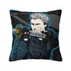 Vergil From The Devil May Cry Series Square Pillowcase Cushion Cover Pillow Case Throw Pillow Cover for Home Sofa Living Room