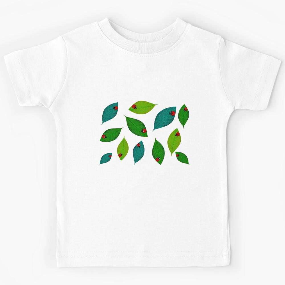 Ladybug On Leaf Kids T-Shirt 170