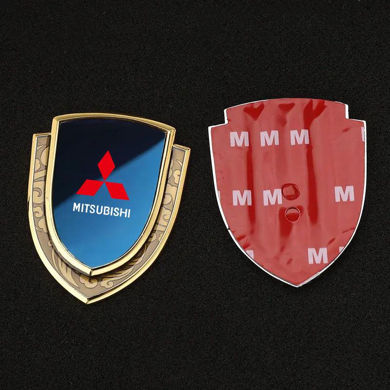 3D Metall Styling Karosserie Kotflügel Dekoration Schild Aufkleber für Mitsubishi L200 ASX Pajero Sport Outlander LANCER EX Colt RALLIART