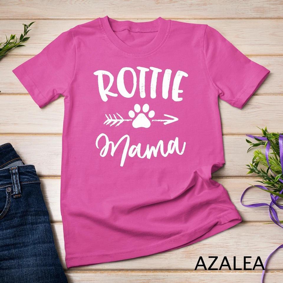 Rottie Mama Gifts Rottweiler Lover Owner Gifts Dog Mom Unisex T-shirt 2 XL