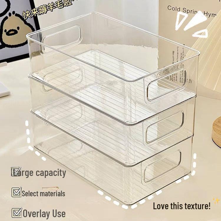 

Многофункциональный акриловый органайзер для стола большой вместимости с прозрачным ящиком Acrylic Transparent Storage