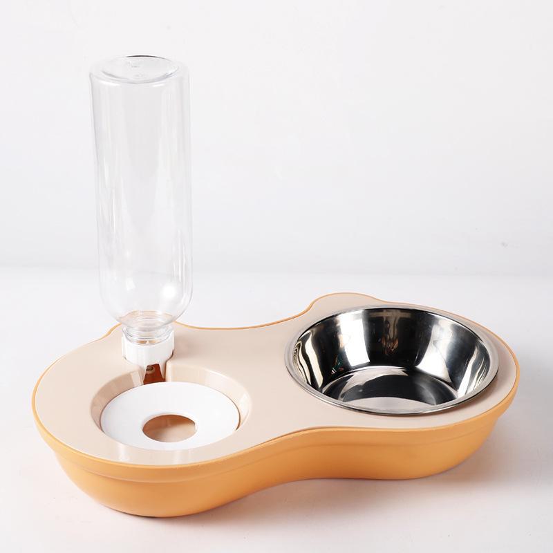 Bowl With Double Antiknockover Cat Automatic Water Dispenser