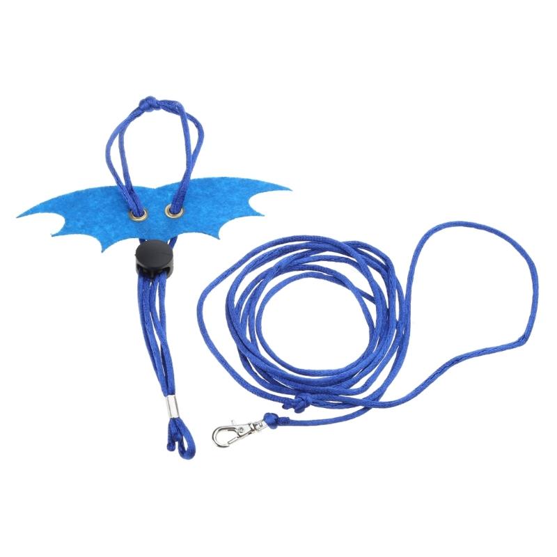 Bartagamen Geschirr und Leine Verstellbares Echsen Leinen Set mit Flügeln für Kleine Reptilien Junior Eichhörnchen Hamster