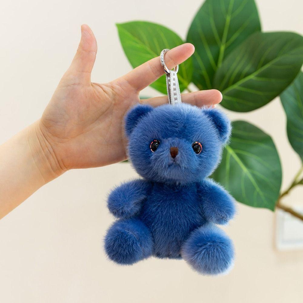 PP Cotton Bear Plush Ornaments Lifelike Bear Plush Toy  Keyrings Accessories