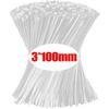Black Zip Ties Heavy Duty 1000 Pack Long Cable Ties Self-Locking UV Resistant for Indoor and Outdoor Use