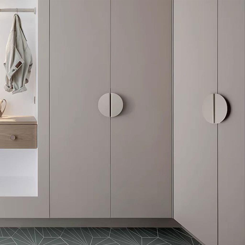 Modern Aluminum Cabinet Handle Metal Door Pull Contemporary Cupboard Handle Wardrobe Handle Durable for Home Furniture