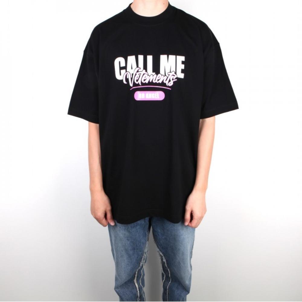 

22FW Футболка с коротким рукавом Vetements Colme Round черная UA53TR130B