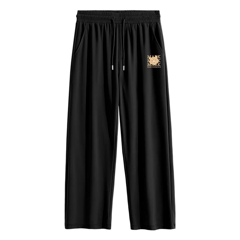 Mark Hua Fei Men's Ice Silk Straight-Leg Casual Pants