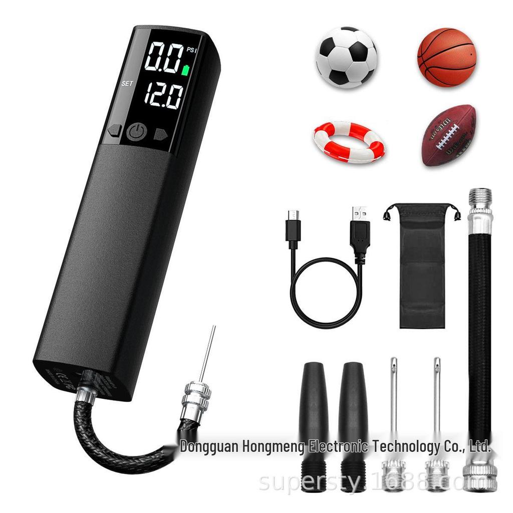 Wireless Electric Air Pump with Auto Stop for Balls & Outdoor/Home Use