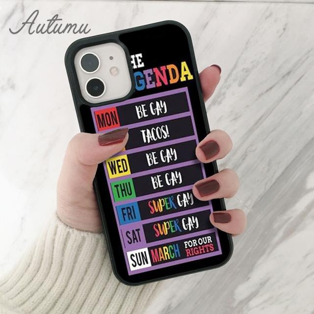 Regenbogen Homosexuell Lesben LGBT Telefon Fall für iPhone 11 12 13 14 Pro Max mini XR XS SE 2020 6 6S 7 8 Plus Samsung Galaxy S21 S22 Abdeckung