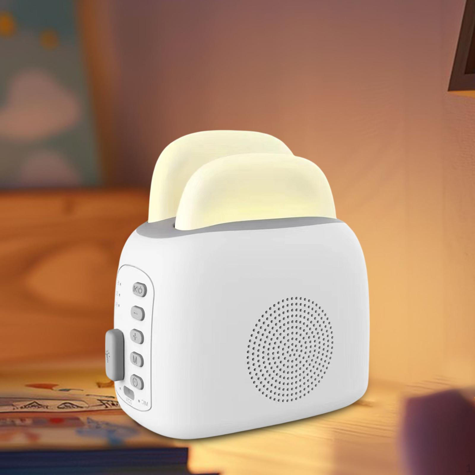 

Портативная звуковая машина Sleep Adjustable Desktop с 6 успокаивающими звуками для медитации белый