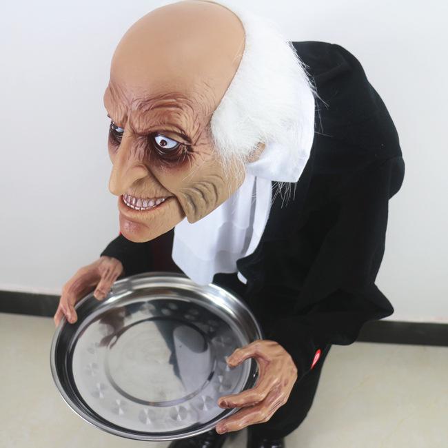 GRET Light-Controlled Talking Butler Ghost Halloween Prank Toy