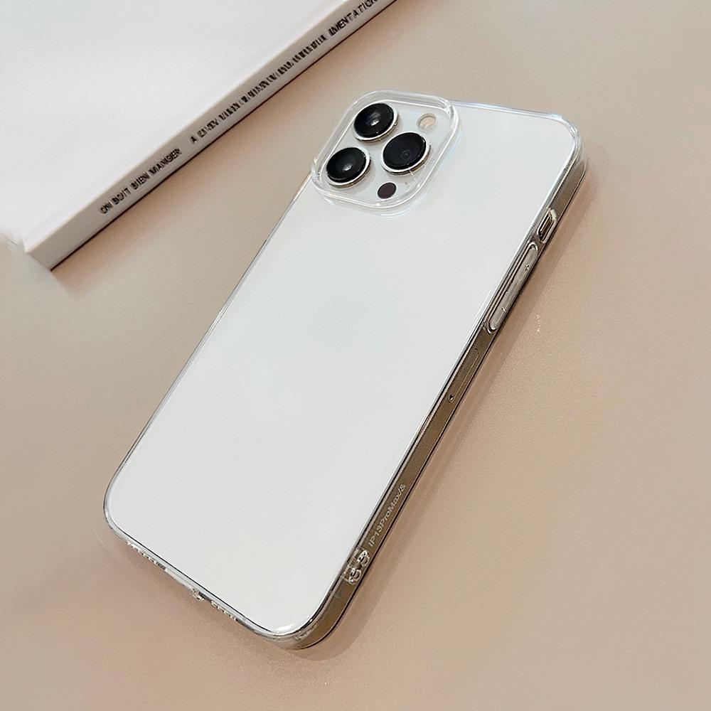 Applicable To IPhone17 Transparent Mobile Phone Case 15promax Apple 16 Protective Case 13 Simple Thin Model 11 Soft Case 12