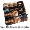 136Pcs High Elastic Fabric Hair Scrunchies Sweet Ponytail Holders  for Women Girls
