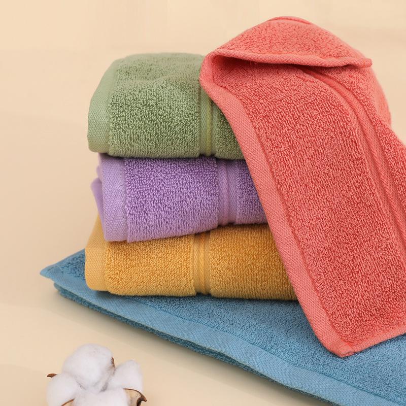 Antibacterial Towel Pure Cotton Independent Packaging Face Towel Plain Cotton Absorbent Square Towel Thickened Towel Gift