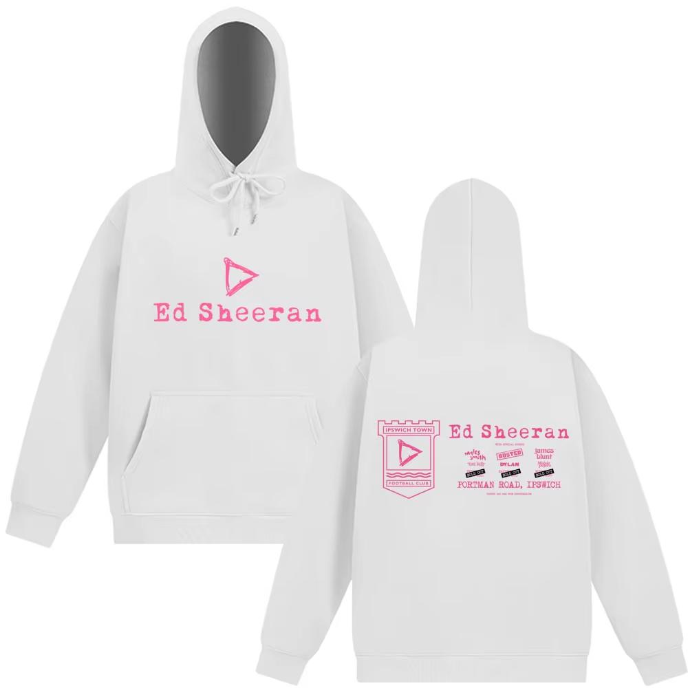 Ed Sheeran Play Tour Merch Hooded Sweatshirt Man Woman Fashion Oversized Long Sleeves Casual Pullover Fans Gift Streetwears