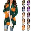 Damen Halloween Print Langarm Strickjacke Pullover für Lässige Tägliche Kleidung