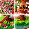 Cherry Blossom Treehouse Bonsai Tree Building Blocks Micro Sakura Botanical Collection Building Set For Children Toy Home Decor