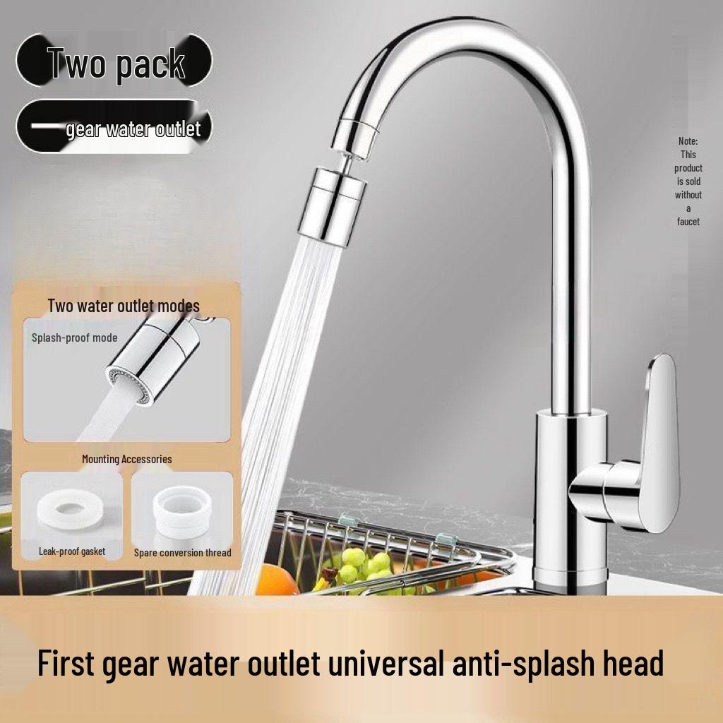 Universal Rotatable Faucet Extension Anti-Splash Aerator Connector