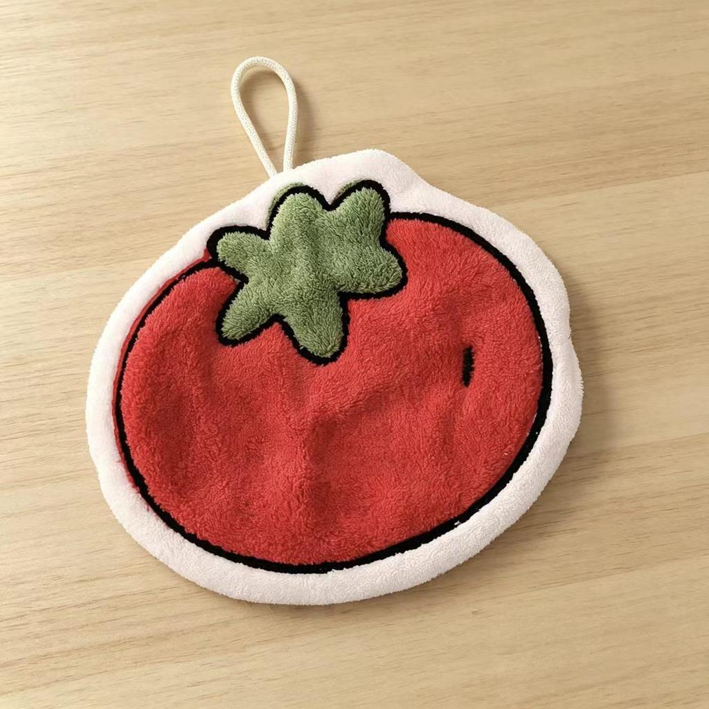 Coral Fleece Goose Hand Towel - Absorbent & Cute for Kids' Bathroom or Kitchen